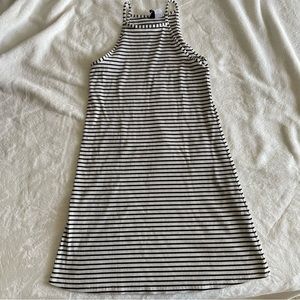 h&m black/white dress
